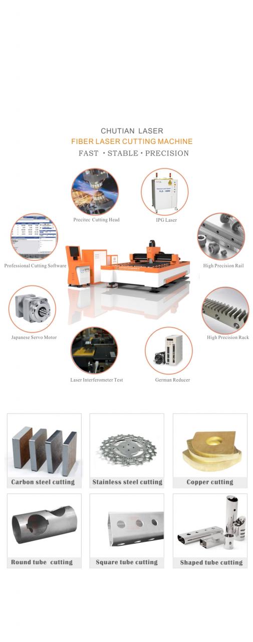 Cnc Laser Manufacture 500W 1000W 2000W Stainless Steel Fiber Laser Cutting Machine Cnc-Laserherstellung 500W 1000W 2000W Edelstahl-Faser-Laser-Schneidemaschine