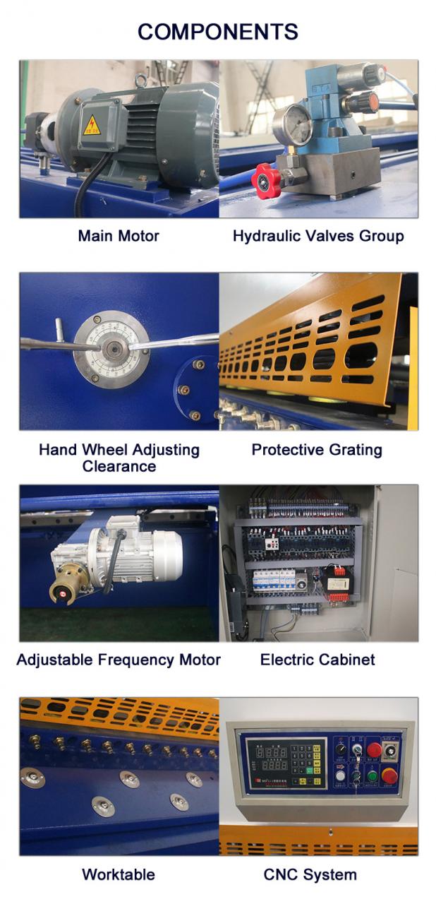 Cnc Nc Hydraulic Press Metal Guillotine Shear Machine For Carbon Stainless Steel Sheet Cnc Nc Hydraulische Presse Metall-Guillotine-Schermaschine für Kohlenstoff-Edelstahlblech
