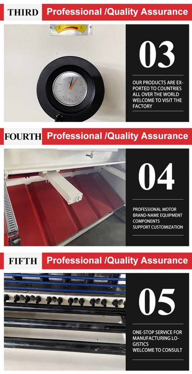 E21 8*2500 Hydraulic Cnc Guillotine Shearing Machine Steel Plate Sheet Metal Cutting E21 8 * 2500 Hydraulische CNC-Guillotine-Schermaschine Stahlblech-Blechschneiden