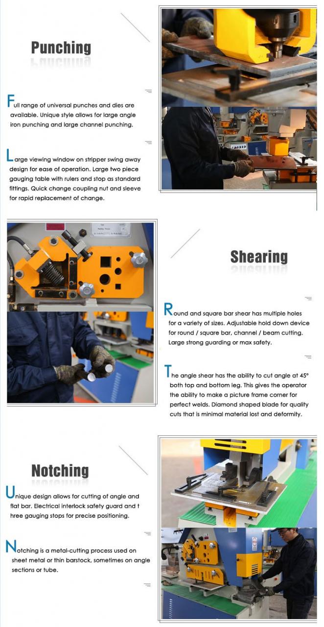 Hydraulische Hüttenarbeiter 25-Tonnen-Handwerkzeuge Hydraulische kombinierte Stanz- und Schneidemaschine